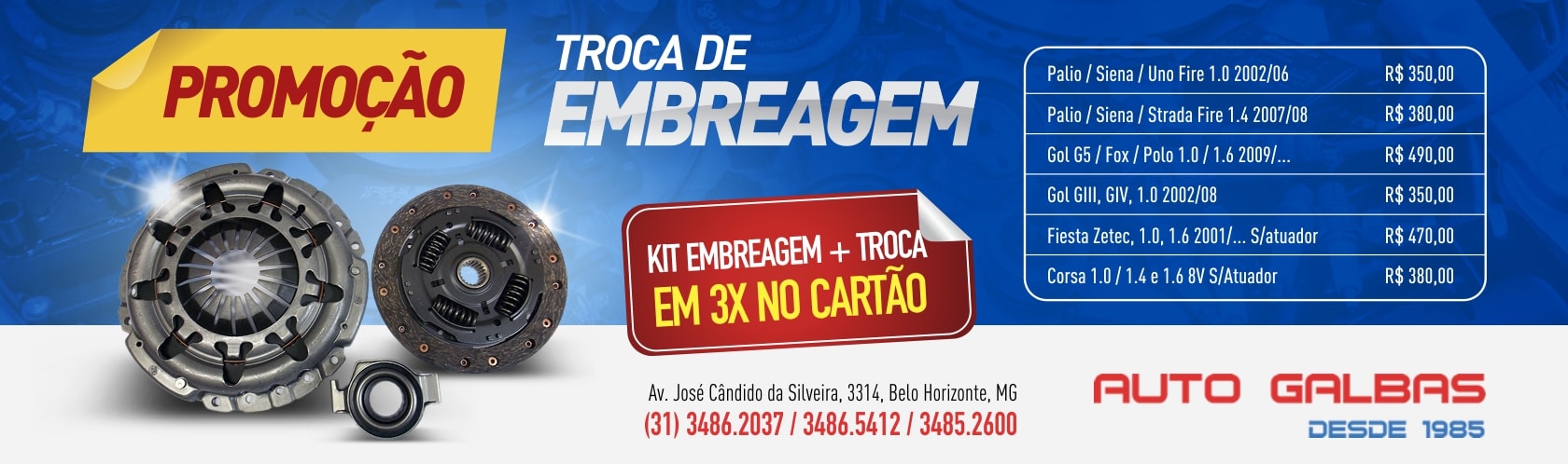 Embreagem Promoção